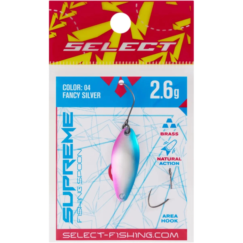 Блешня Select Supreme 2.6g 30mm 04 Fancy Silver (1870.80.54) Блешня Select Supreme 2.6g 30mm 04 Fancy Silver (1870.80.54)