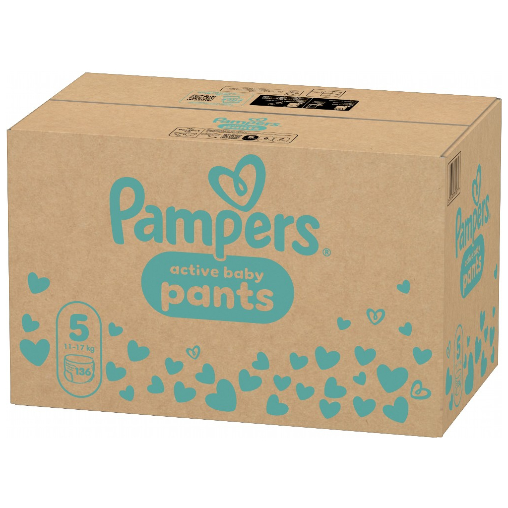 Підгузки Pampers Active Baby Pants Розмір 5 (11-17 кг) 136 шт (8006530305679) Підгузки Pampers Active Baby Pants Розмір 5 (11-17 кг) 136 шт (8006530305679)