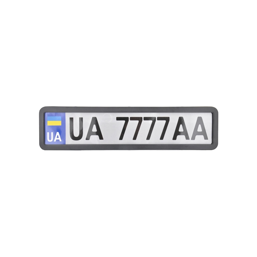 Рамка номерного знака CarLife чорна матова (NH420)