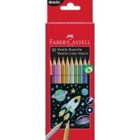 Colored pencils Faber-Castell 10 colors, metallic (201583) (28653)