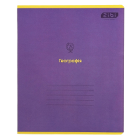 Зошит ZiBi MONOCHROME 36 аркушів, клітинка географія (ZB.1733-39)