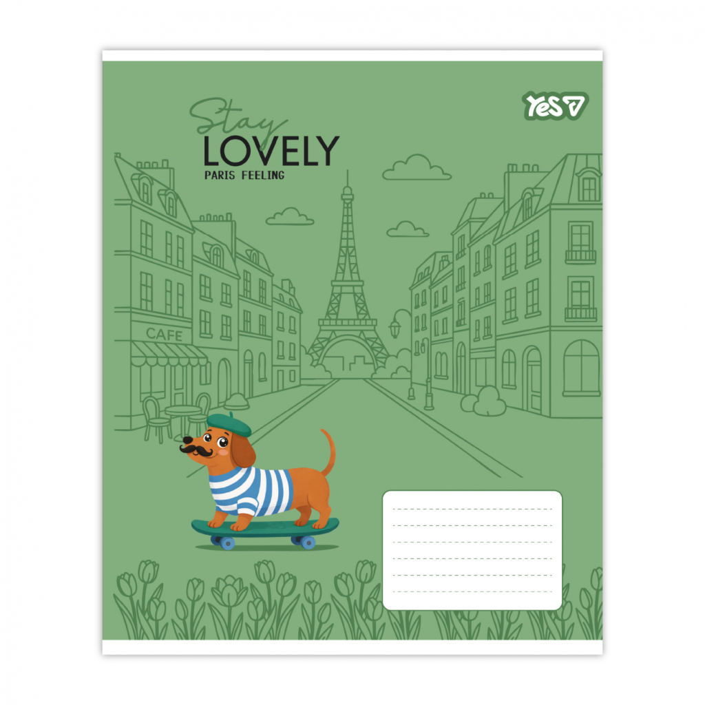 Зошит Yes Stay lovely А5 12 аркушів лінія (768766)