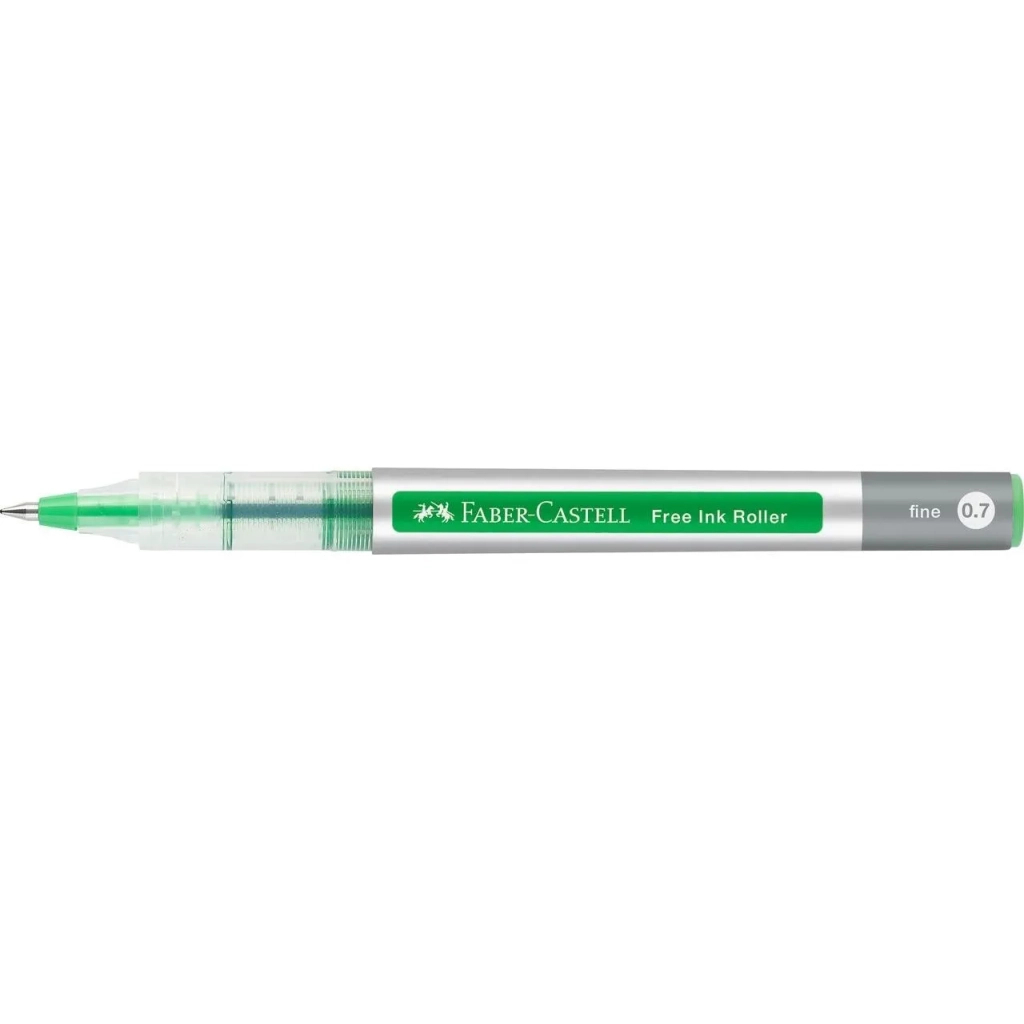 Ролер Faber-Castell Free Ink rollerball, колір чорнила світло-зелений, 0,7 мм, одноразова (29340)
