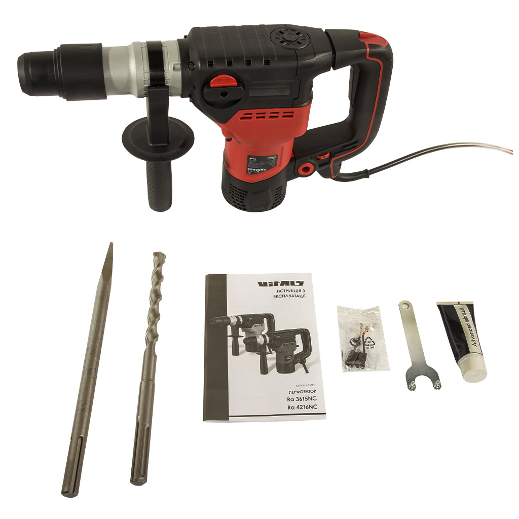 Перфоратор Vitals Master, Ra 4216NC, SDS-max, 1600W, 12J, кейс (219874) Перфоратор Vitals Master, Ra 4216NC, SDS-max, 1600W, 12J, кейс (219874)