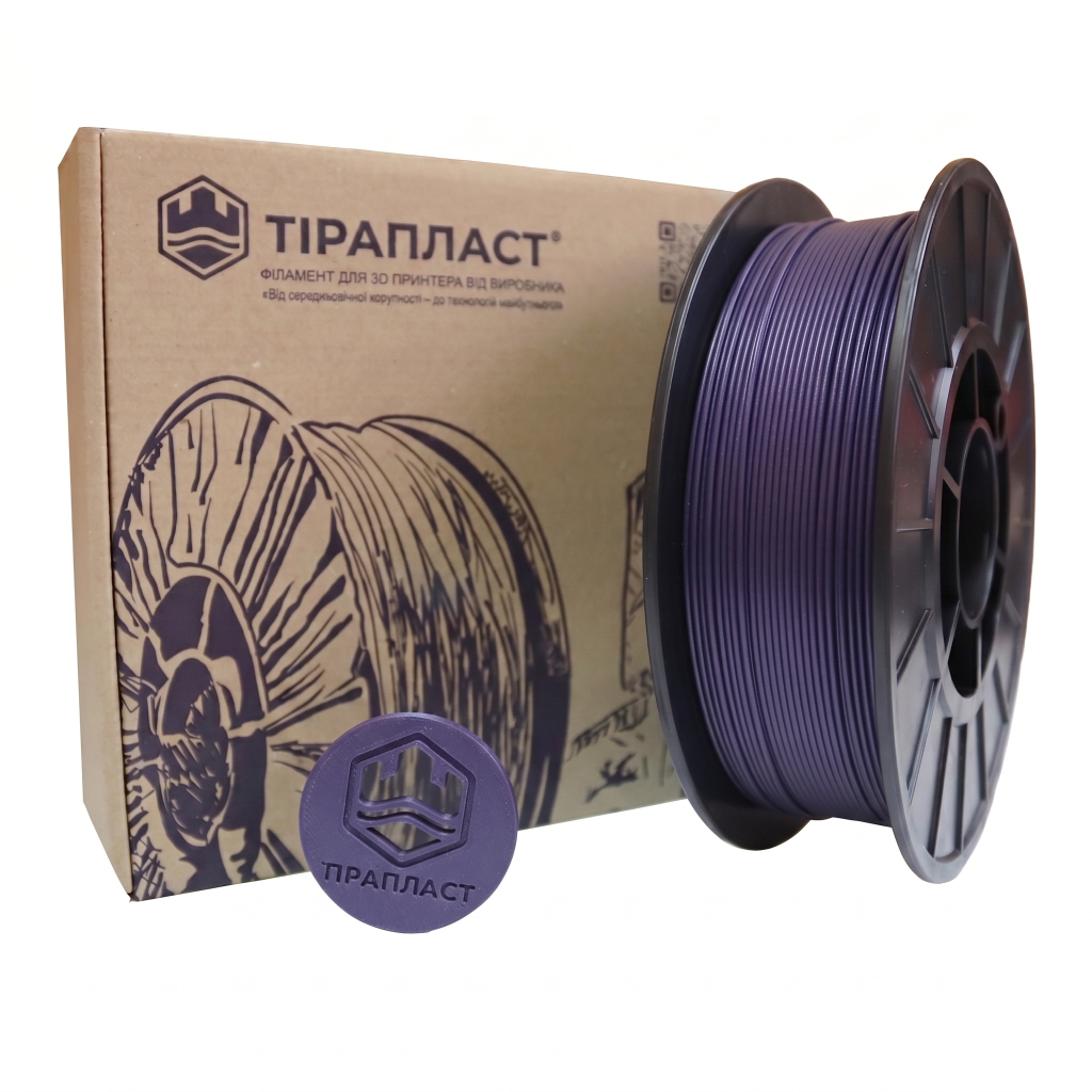 Пластик для 3D-принтера Тірапласт PLA pearl 1.75 мм 0,75кг violet (25288//25270) Пластик для 3D-принтера Тірапласт PLA pearl 1.75 мм 0,75кг violet (25288//25270)