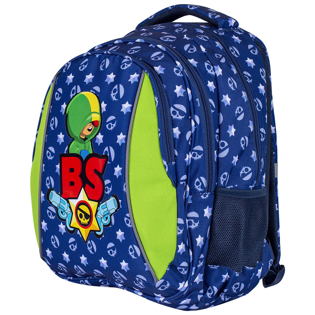 Рюкзак шкільний BS AB320 Leon 39х28х15 см синій (502021015)