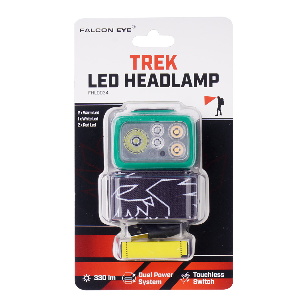 Ліхтар Falcon Eye Trek (330 Lm) Cool/Warm White/Red LED Dual Power System USB-C (FHL0034) (DAS303979) Ліхтар Falcon Eye Trek (330 Lm) Cool/Warm White/Red LED Dual Power System USB-C (FHL0034) (DAS303979)