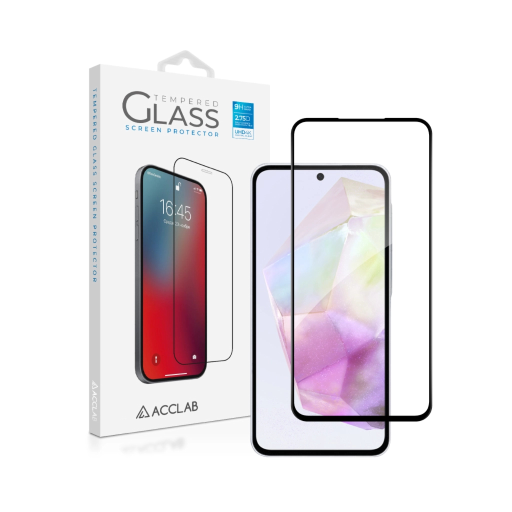 Скло захисне ACCLAB Full Glue ESD Samsung Galaxy A37 Black (1283126634857)