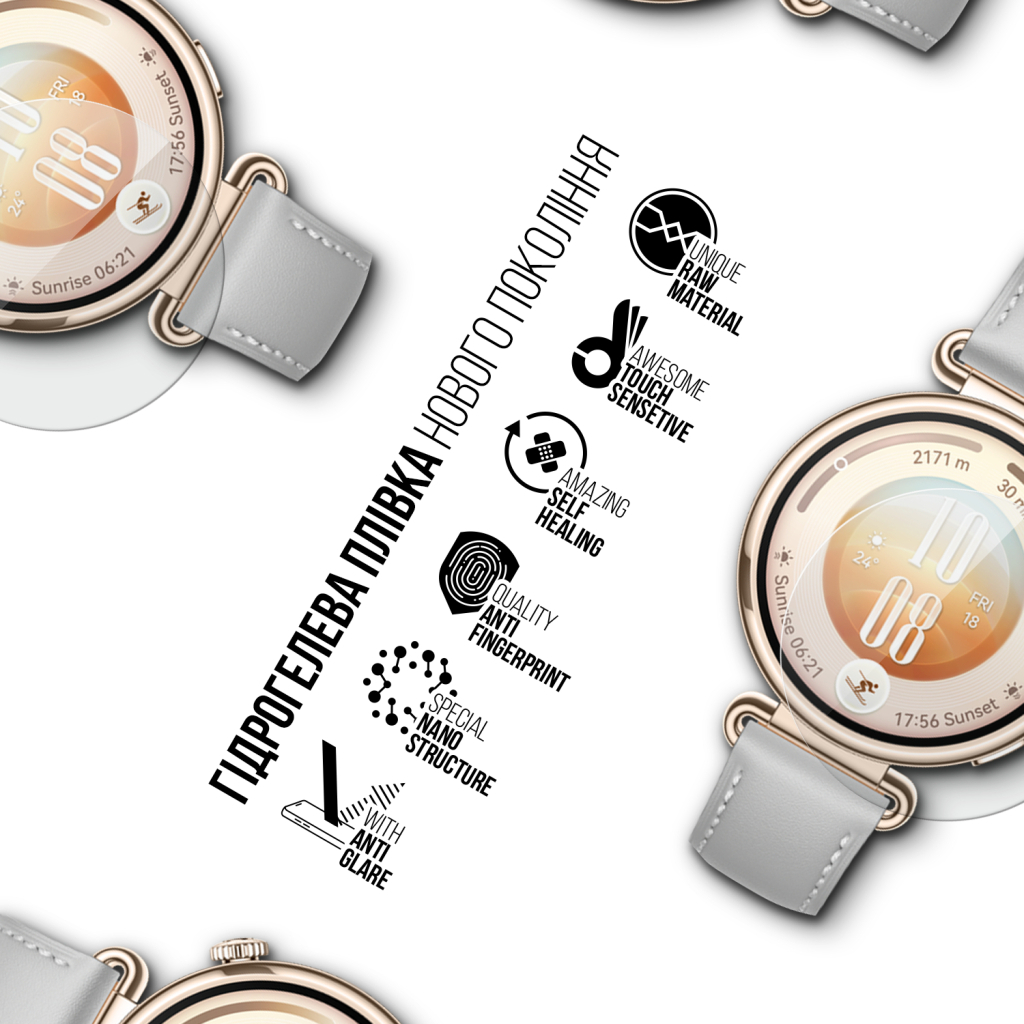 Плівка захисна Armorstandart Matte hydrogel Huawei Watch GT 7 41mm 6 pcs (ARM94036)