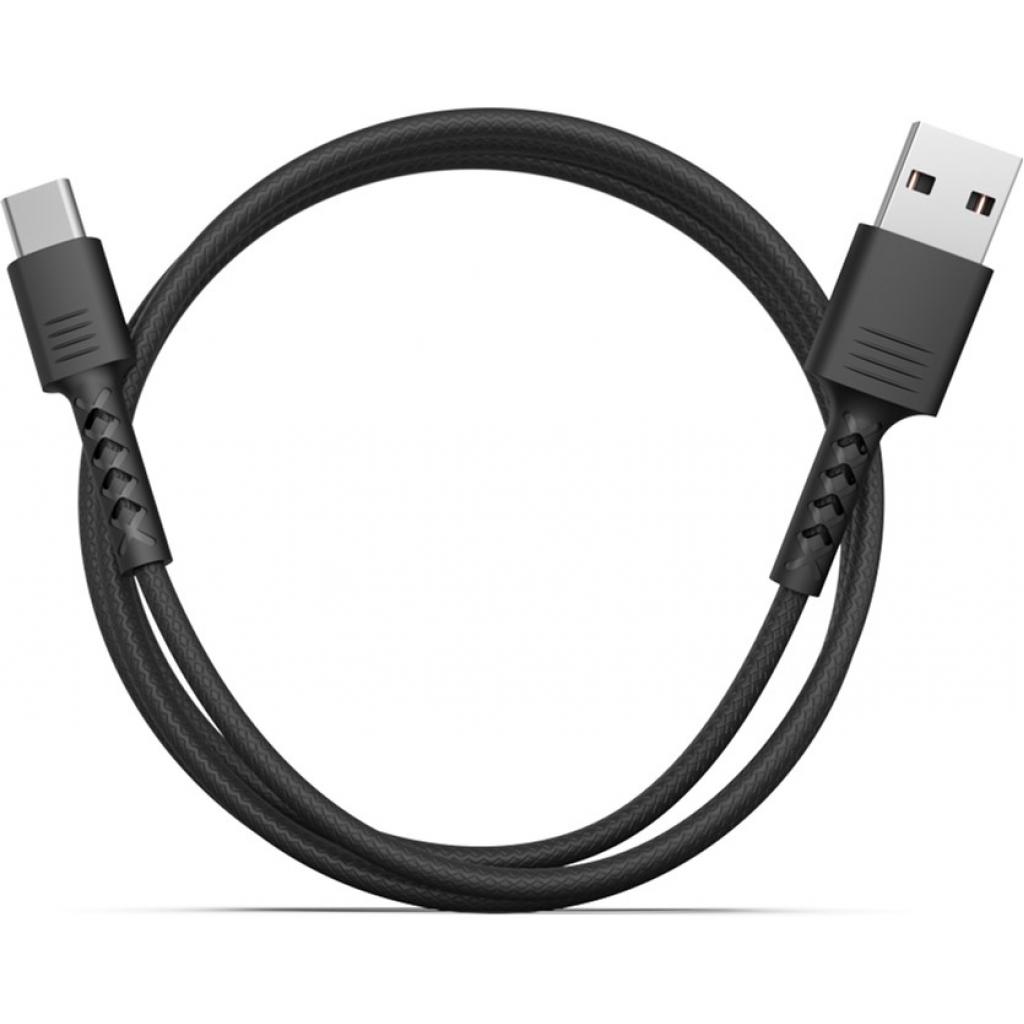 Дата кабель USB 2.0 AM to USB-C 1.0m Soft black Pixus (4897058530919)