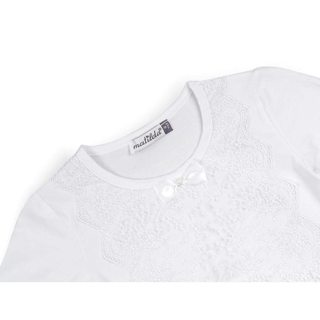 Кофта дитяча Matilda з мереживом (10498-152G-white)