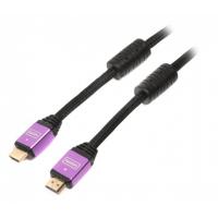 Кабель мультимедійний HDMI to HDMI 2.0m ferrite v1.4 Cablexpert (VC-HDMI-510-2m)