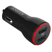 Зарядний пристрій Anker PowerDrive 2 24W + micro USB 0.9m V3 (Black) (B2310H11)