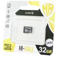 Карта пам'яті Hi-Rali 32GB microSDHC class 10 UHS-I (HI-32GBSD10U1-00)