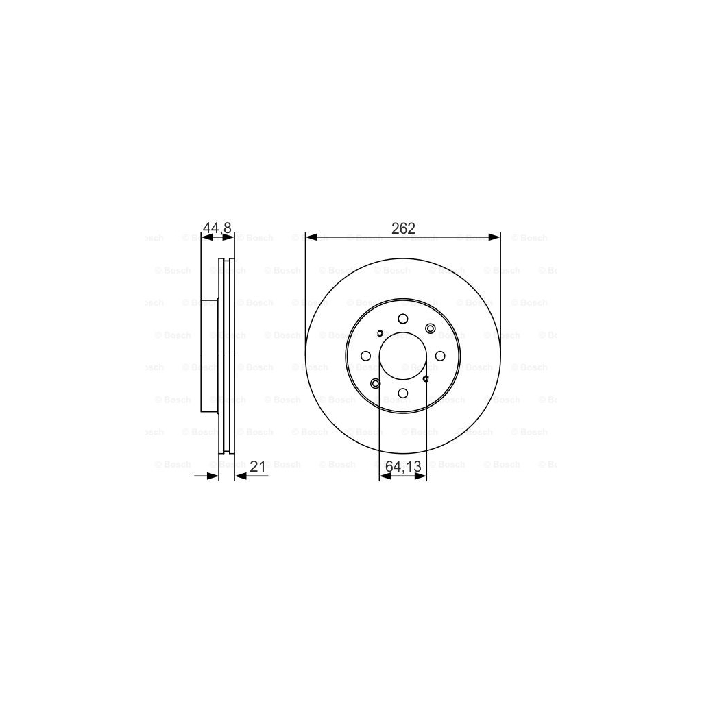 Гальмівний диск Bosch 0 986 479 R80