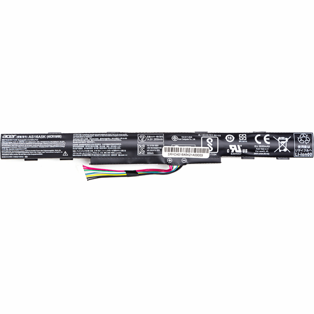Акумулятор до ноутбука Acer Aspire E15 (AS16A5K) 14.4V 2200mAh (NB410477) Акумулятор до ноутбука Acer Aspire E15 (AS16A5K) 14.4V 2200mAh (NB410477)