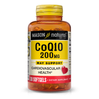 Vitamin-mineral complex Mason Natural Coenzyme Q10 200 mg, Co Q10, 30 gel capsules (MAV14628)