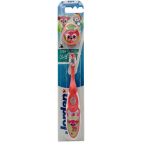 Children's toothbrush Jordan Step2 3-5 years soft with travel cap (6220220)