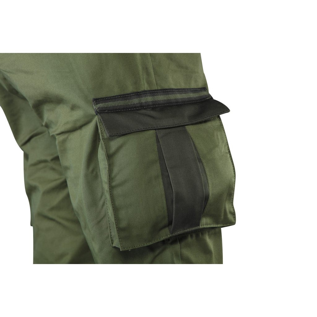Напівкомбінезон робочий Neo Tools CAMO Olive, розмір L (52), 255 г/м2, потрійні шви, оливкова (81-242-L)