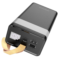 Батарея універсальна BOROFONE BJ18A Coolmy 30000mAh Inp:USB-C/Micro-USB, Out:USB-A*2(5V/2A) black (6974443381399)