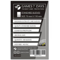 Протектор для карт Games 7 Days 70 х 110 мм, Magnum Ultra-Fit, 100 шт (STANDART) (GSD-017011)