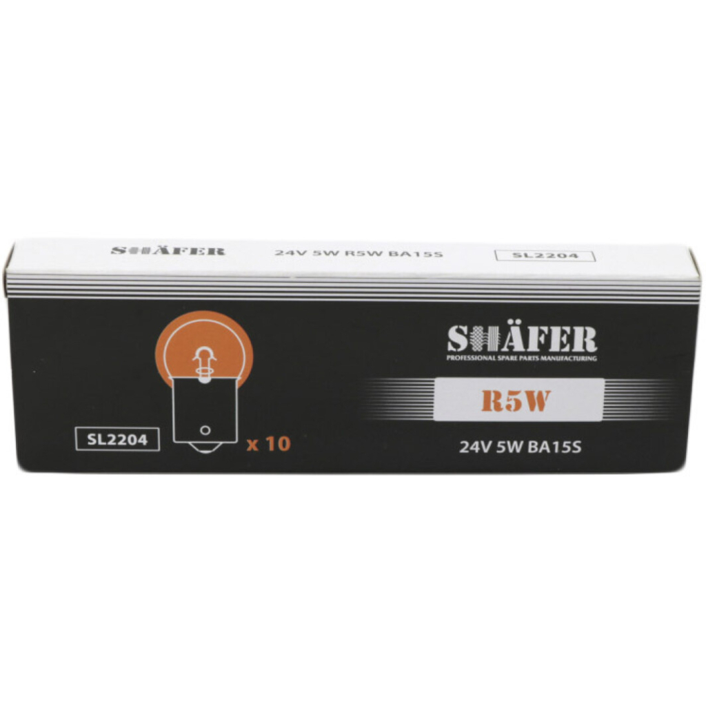 Автолампа SHAFER 24V5WR5WBA15S (SL2204)
