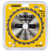 Диск пильний DeWALT CONSTRUCTION 190х30 мм, 24z (ATB), 16 градусів (DT1944)