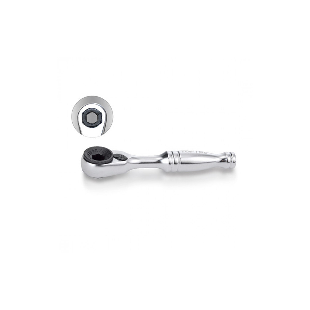 Тріскачка Toptul битоутримувач міні 1/4" 60 зубців, швидкий диск (CHDV0801)