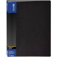 Economix A4 file folder with 40 files, black (E30604-01)