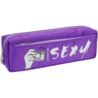 Cool For School pencil case 2 compartments Purple (B-8690-purple)