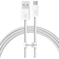 Дата кабель USB 2.0 AM to USB-C 1.0m 5A White Baseus (CALD000602)