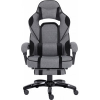 Крісло ігрове GT Racer X-2749-1 Gray/Black Suede (X-2749-1 Fabric Gray/Black Suede)
