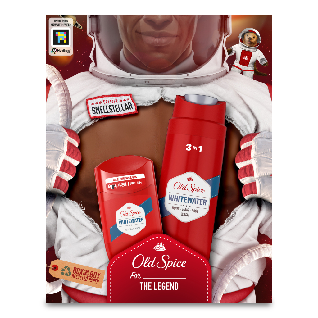 Набір косметики Old Spice Astronaut Whitewater: Гель для душу 3-в-1 250 мл + Твердий дезодорант 50 мл (8700216131766)