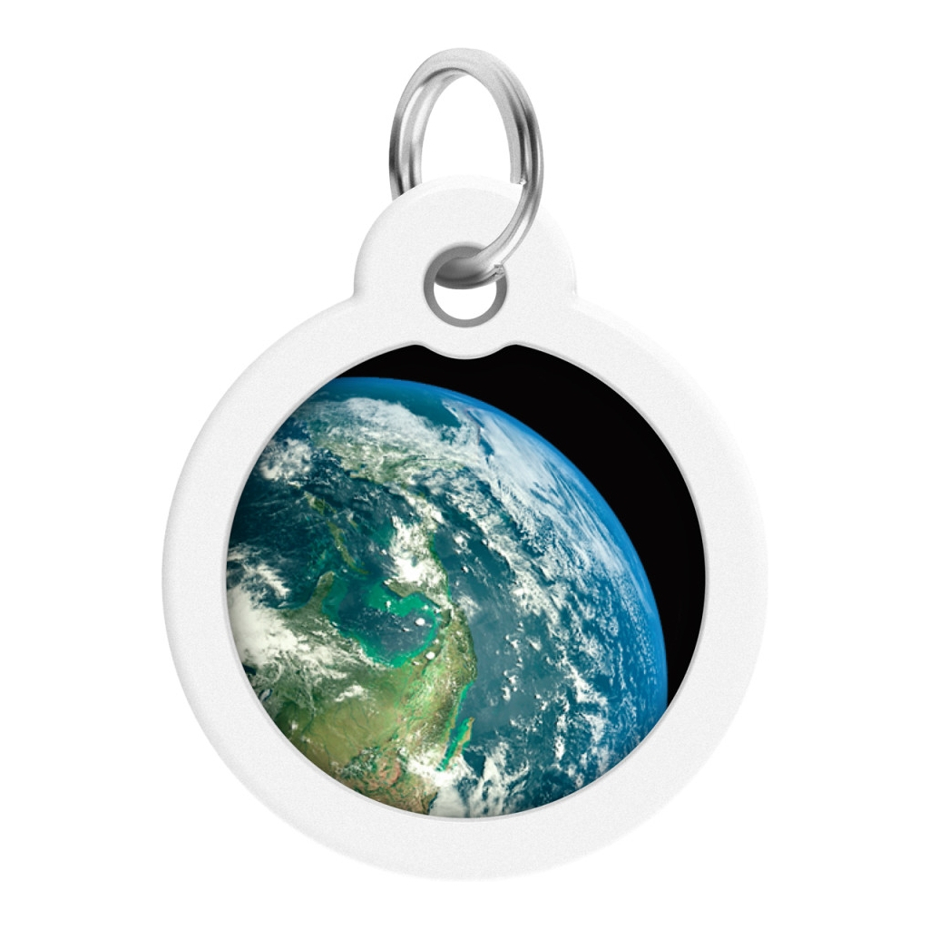 Адресник для тварин WAUDOG Smart ID з QR паспортом "Земля", коло 25 мм (225-4029)