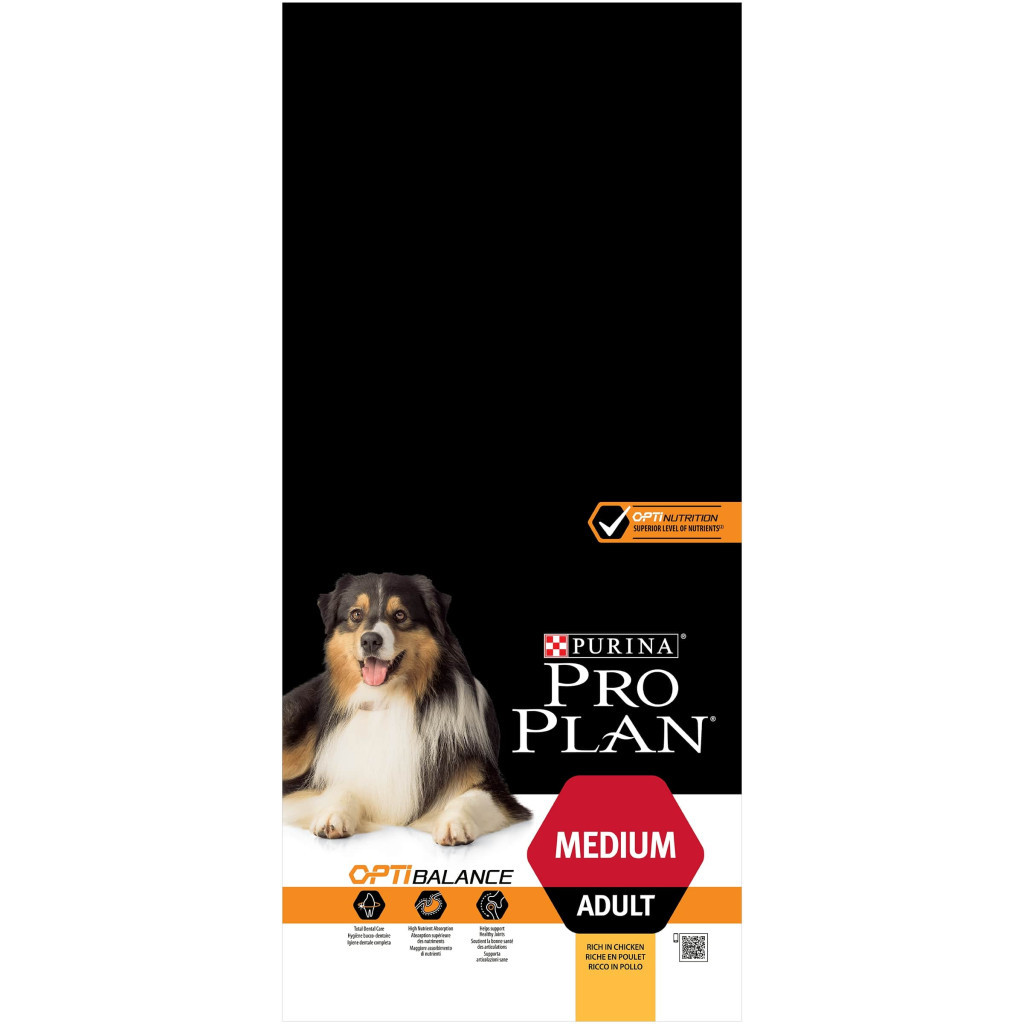 Сухий корм для собак Purina Pro Plan Dog Medium Adult з куркою 14 кг (7613035120488)