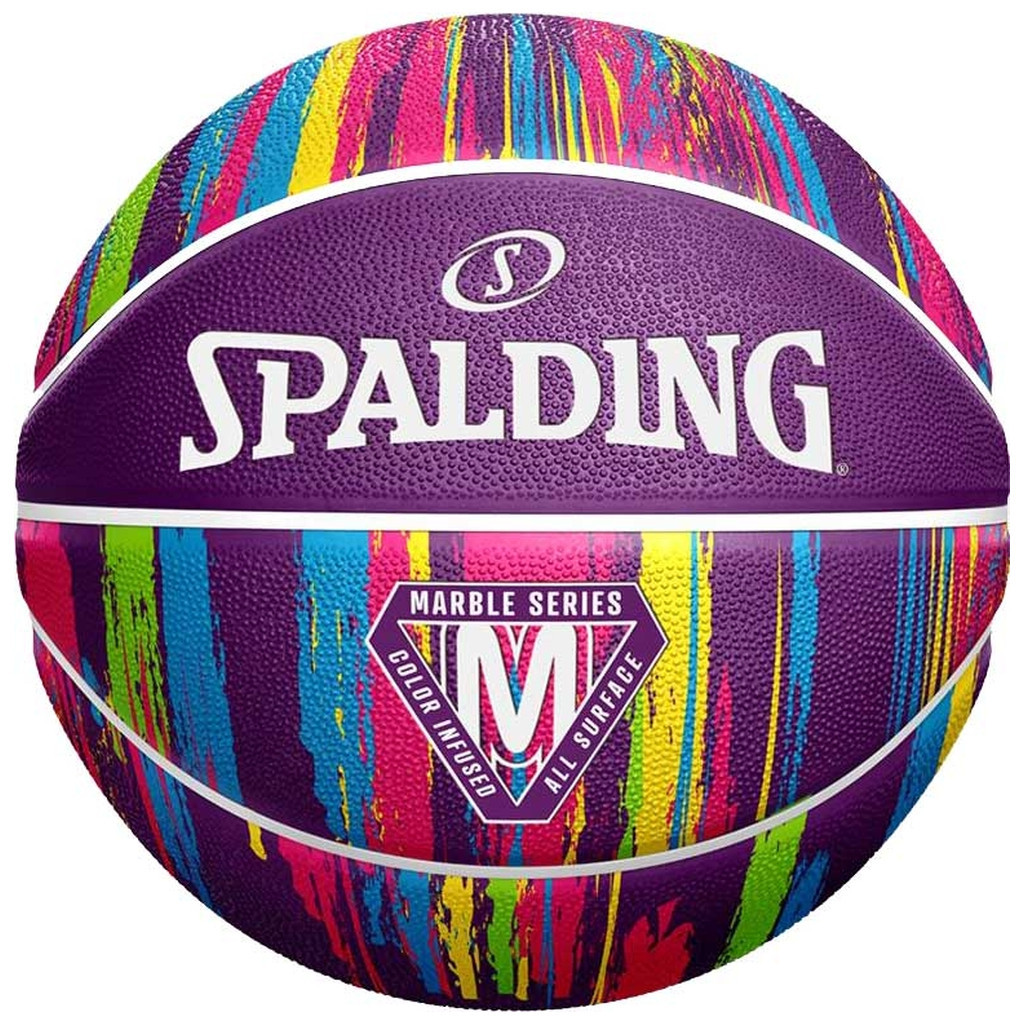 М'яч баскетбольний Spalding Marble Ball фіолетовий Уні 7 84403Z (689344406541)