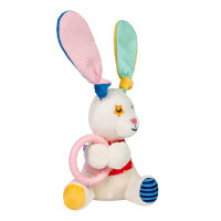 Dog toy GiGwi Plush Bunny with ring and whistle 16 cm (2257)