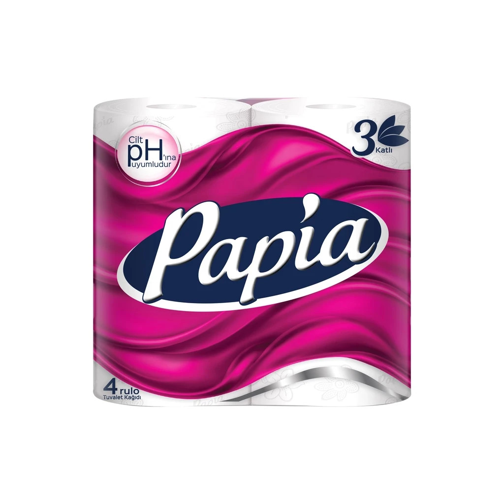 Туалетний папір Papia 3 шари 4 рулони (8690536010011)