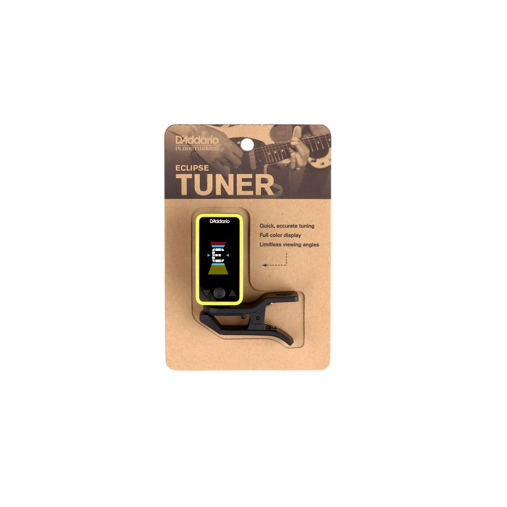 Тюнер для музичних інструментів D'Addario Eclipse Tuner Yellow (PW-CT-17YL)