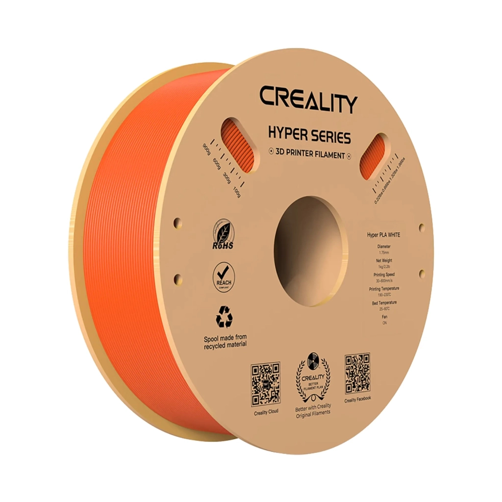 Пластик для 3D-принтера Creality PLA Hyper 1кг, 1.75мм, orange (3301010381)