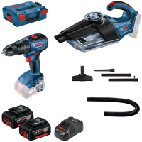 Набір електроіструментів Bosch 18V GSR 18V-50, GAS 18V-1, 2x5Ah, кейс (0.615.990.M44)