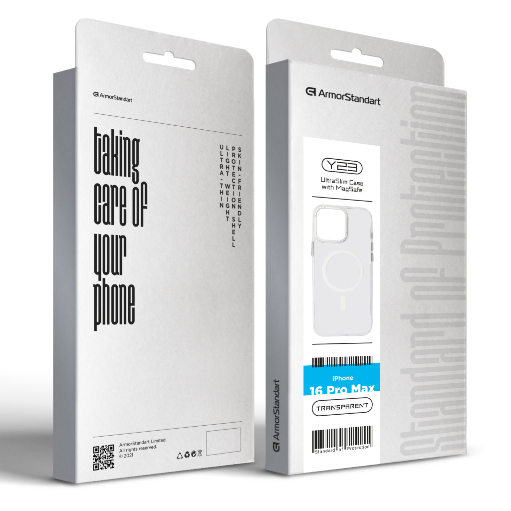 Чохол до мобільного телефона Armorstandart Y23 MagSafe Apple iPhone 16 Pro Max Transparent (ARM79574) Чохол до мобільного телефона Armorstandart Y23 MagSafe Apple iPhone 16 Pro Max Transparent (ARM79574)