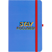 Notebook Optima Stay Focused A5 128 sheets purple line (O20812-38)