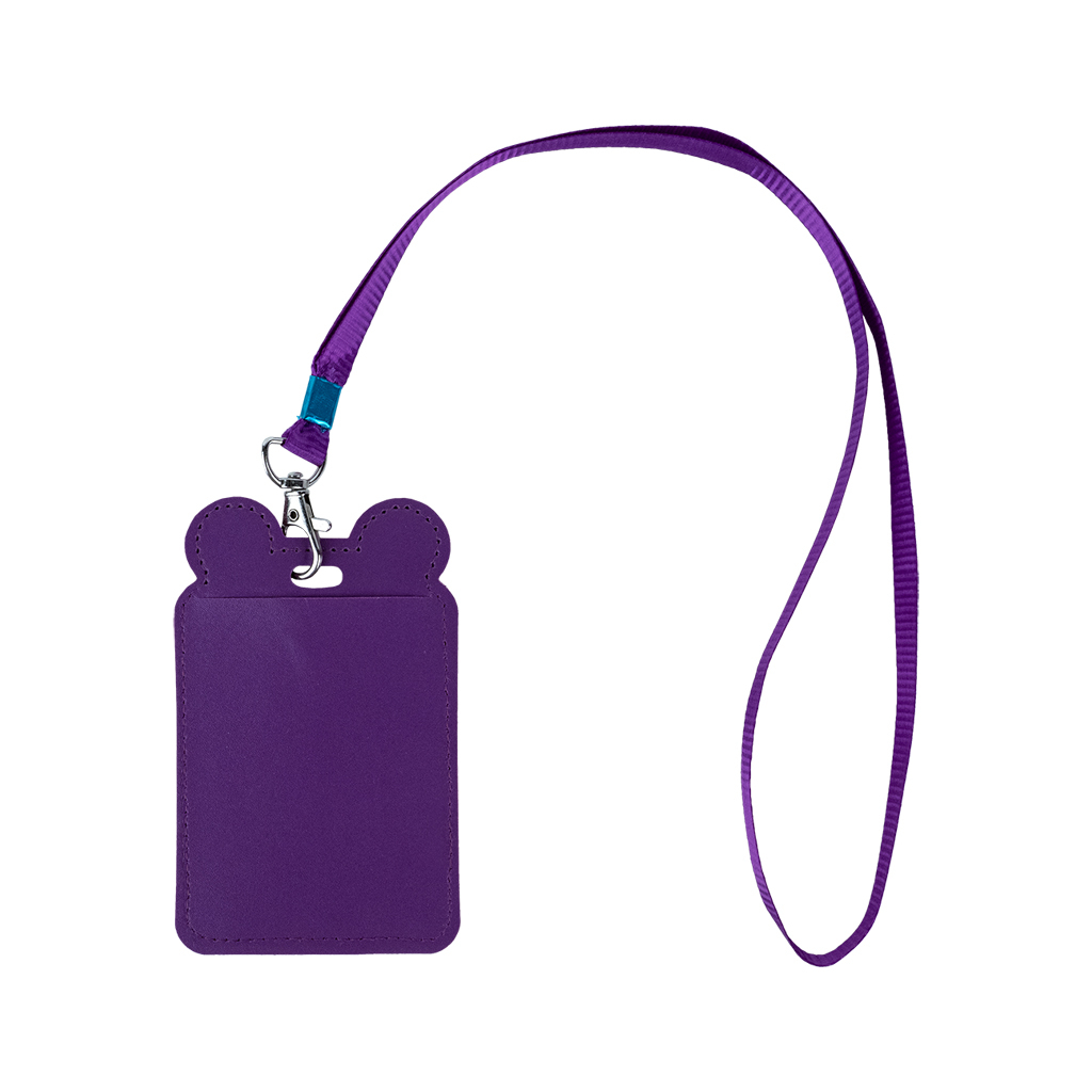 Бейдж Kite вертикальний на шнурку, фіолетовий (K24-296-1) Бейдж Kite вертикальний на шнурку, фіолетовий (K24-296-1)