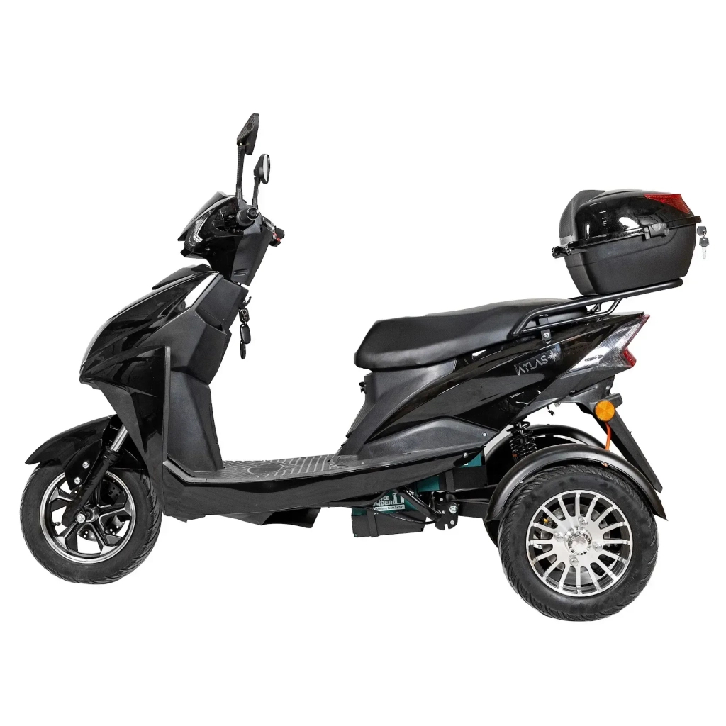 Електроскутер Atlas Falcon Trike Box 1500W Black (4014)