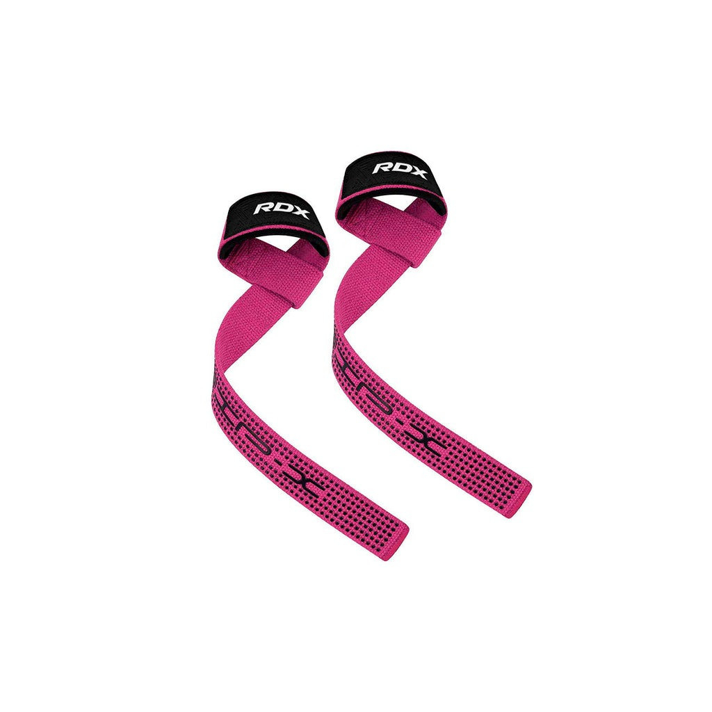 Кистьові лямки RDX S4 Gym Cotton Gel Straps Pink Plus (WAC-S4P+)