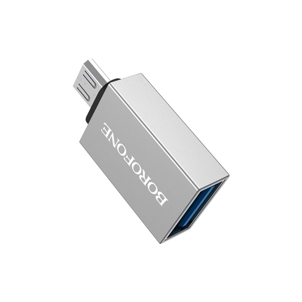 Перехідник BV2 USB to Micro-USB M OTG USB 3.0 BOROFONE (6957531090311)