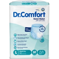 Diapers for adults Dr.Comfort Large 100-150 cm 10 pcs (8680131205646)