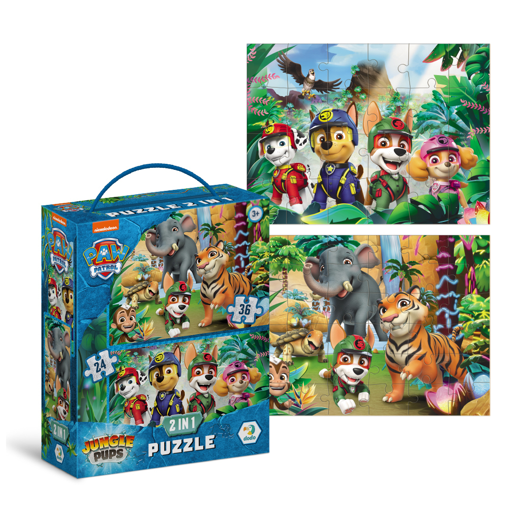 Пазл DoDo 2 в 1 Paw Patrol. Пригоди у Джунглях (200572) Пазл DoDo 2 в 1 Paw Patrol. Пригоди у Джунглях (200572)