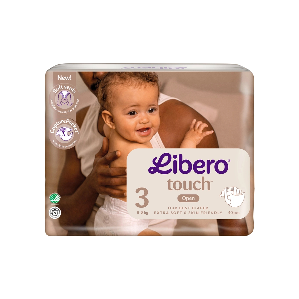 Підгузки Libero Touch Розмір 3 (5-9 кг) 40 шт (7310361147867)